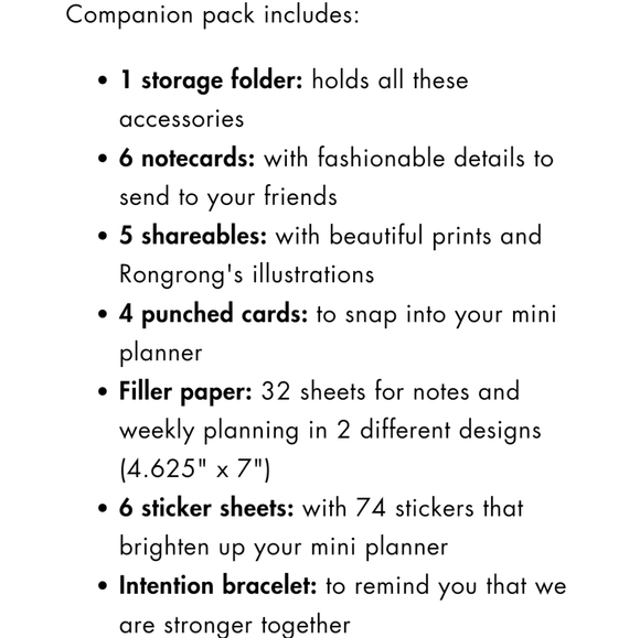 MAMBI Happy Planner Mini Glam Girl Notebook & Rongrong Planner Companion Set - Picture 16 of 16